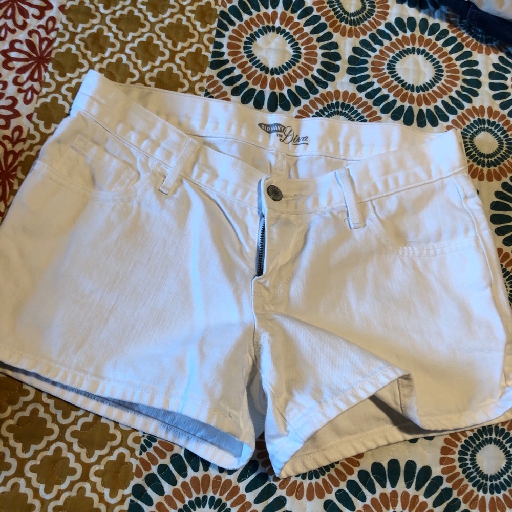 Old Navy White Jean Shorts size 2